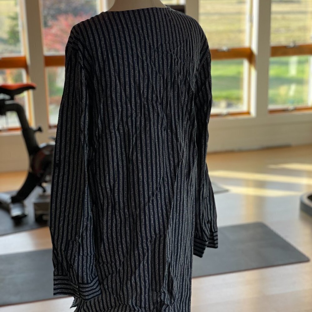 Long Tunic, long or rolled sleeves. Striped. NWT - Picture 3 of 4